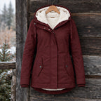 Rafaela Women's Sherpa Lined Parka - Red - ai-processed - Brondals - Image 3