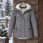 Rafaela Women's Sherpa Lined Parka - Gray - ai-processed - Brondals - Image 3