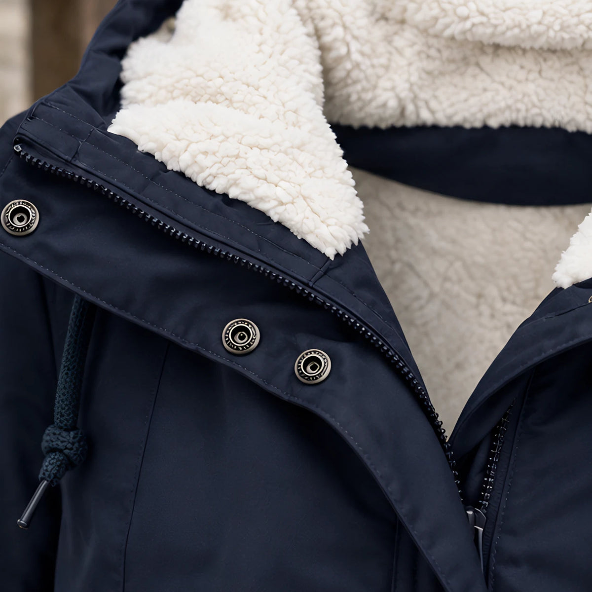 Rafaela Women's Sherpa Lined Parka - Navy - relisted - Brondals - Image 4