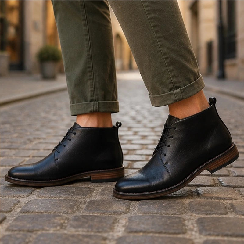 Raleigh Leather Ankle Boots - Black - Catalog Group: Footwear - Brondals - Image 2