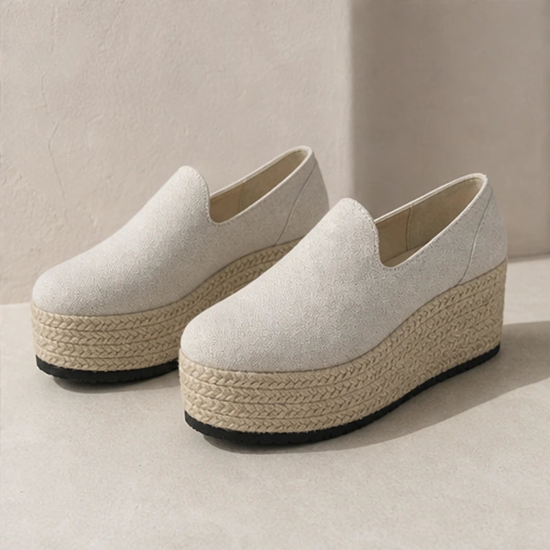 Ranella Rise Platforms - White - slip-on shoes - Brondals - Image 3