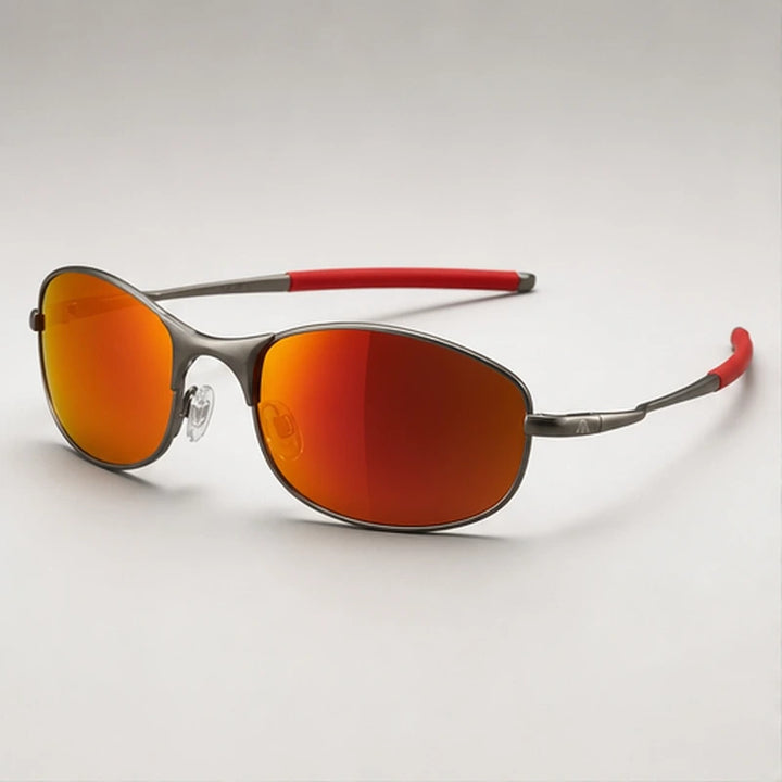 Ridgeline Polarized Sport Sunglasses - Red - Sunglasses - Brondals - Image 1