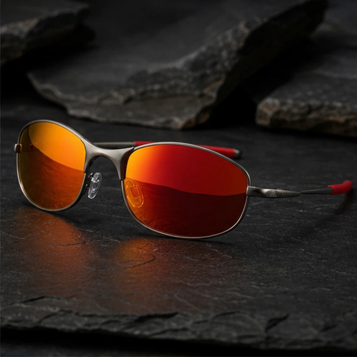 Ridgeline Polarized Sport Sunglasses - Red - polarized sunglasses - Brondals - Image 2