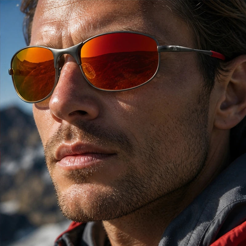 Ridgeline Polarized Sport Sunglasses - Red - sport sunglasses - Brondals - Image 3