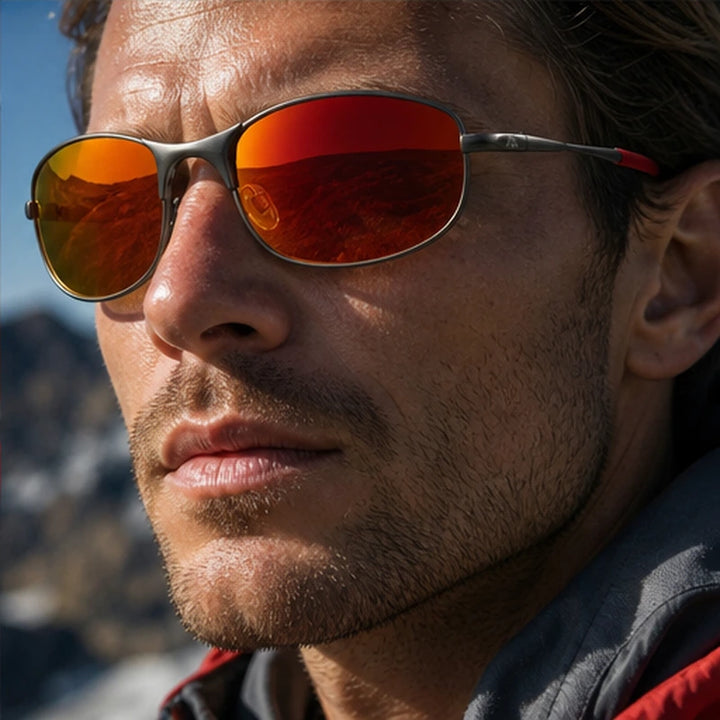 Ridgeline Polarized Sport Sunglasses - Red - sport sunglasses - Brondals - Image 3