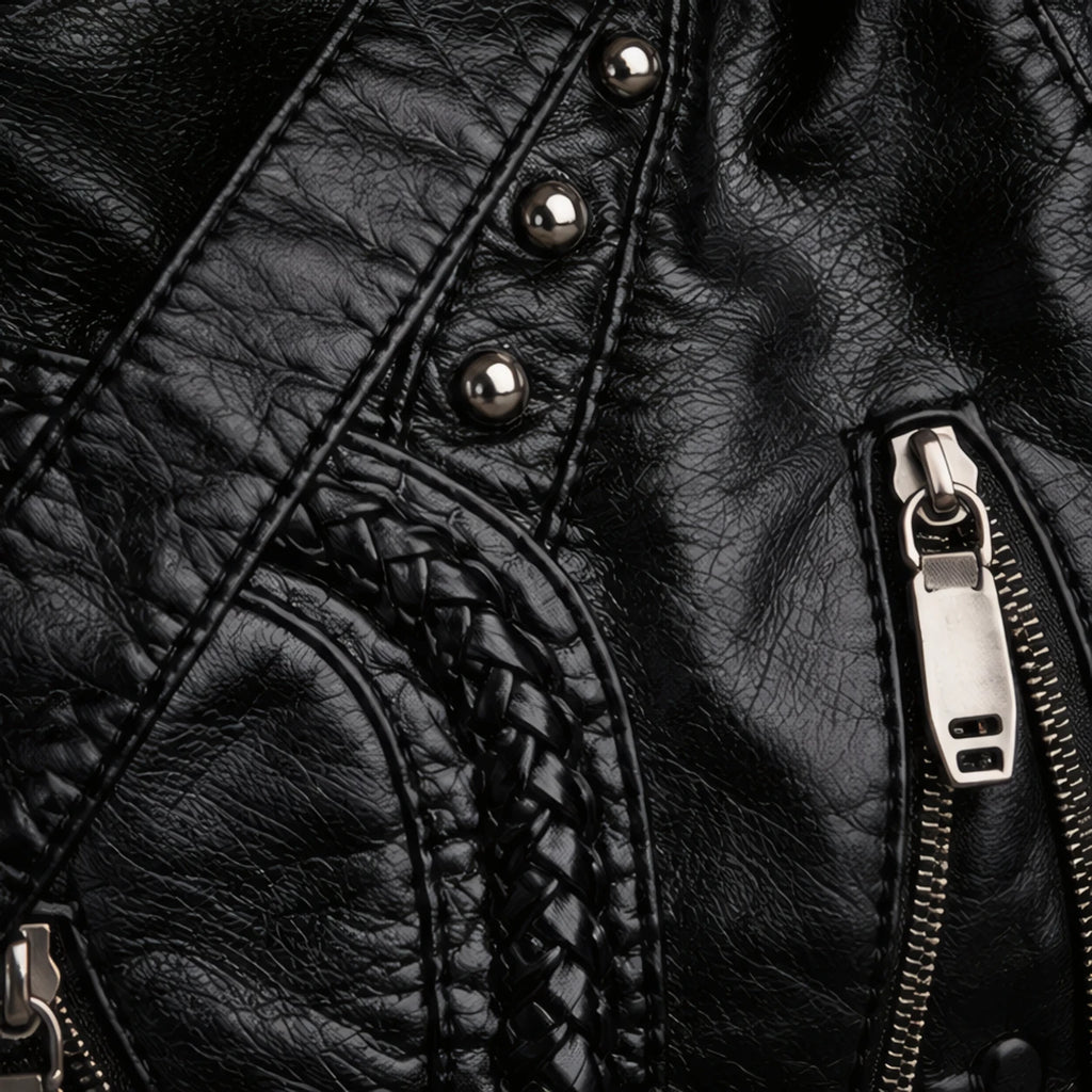 Rhiannon Boho Leather Handbag - Black - shoulder bag - Brondals - Image 4