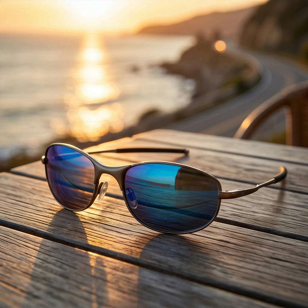 Ridgeline Polarized Sport Sunglasses - Blue - men's sunglasses - Brondals - Image 5