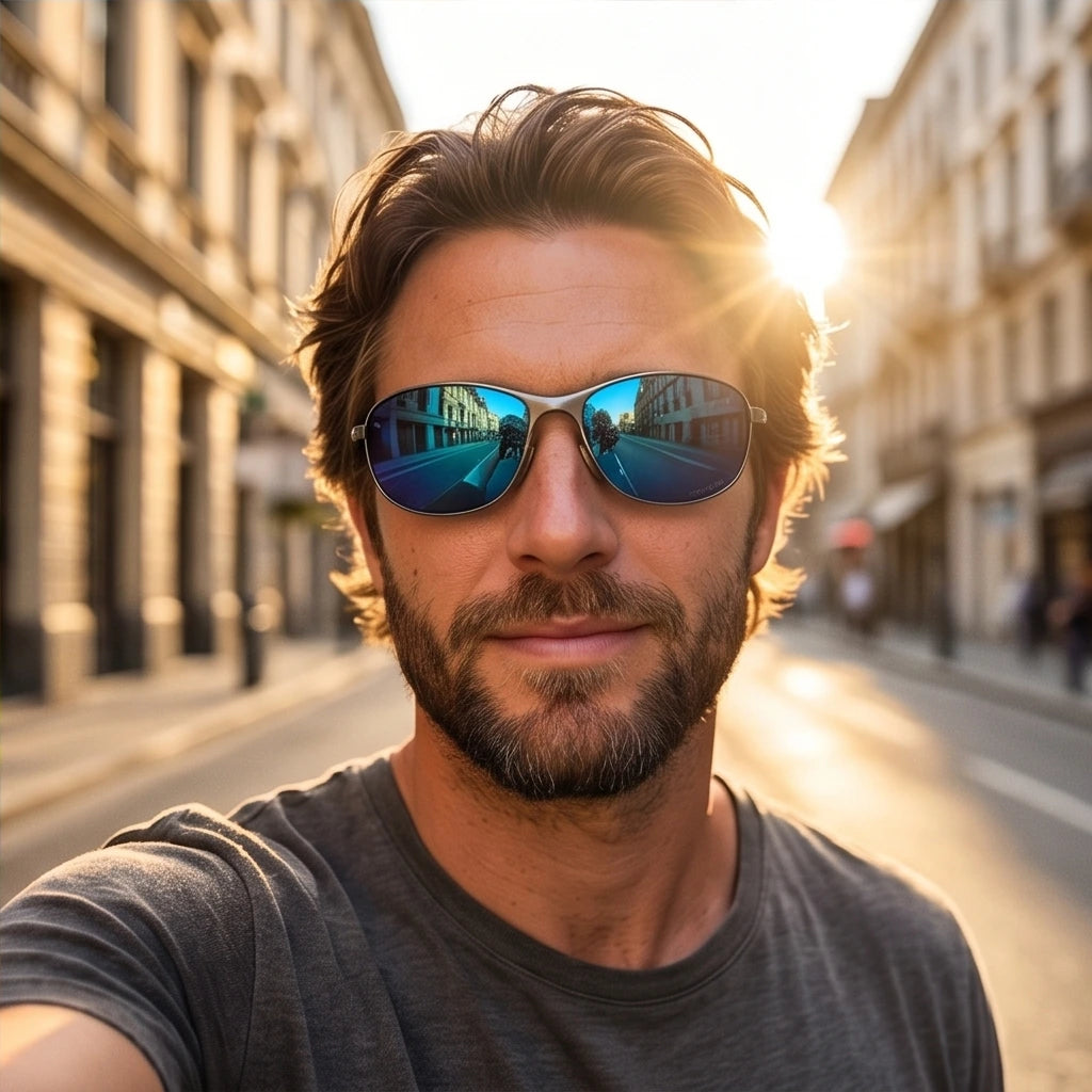 Ridgeline Polarized Sport Sunglasses - Blue - outdoor eyewear - Brondals - Image 6