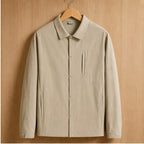Ridley Structured Jacket - Beige - Clothing > Outerwear > Structured Collared Button-Front Jacket - Brondals - Image 1