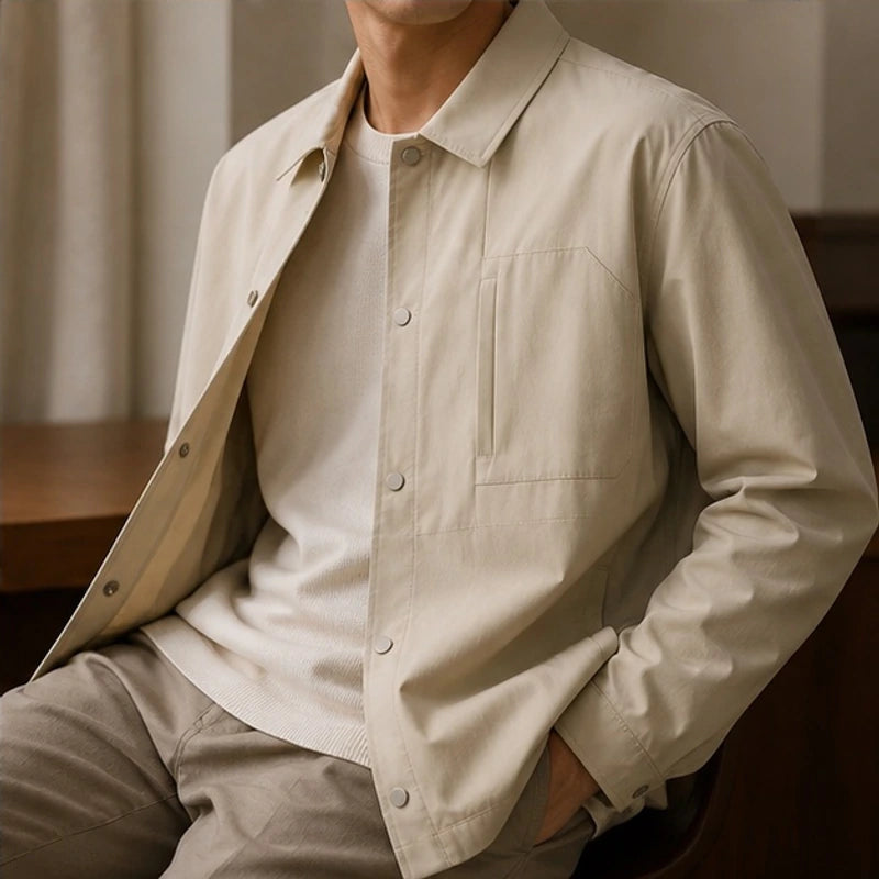 Ridley Structured Jacket - Beige - jacket - Brondals - Image 3
