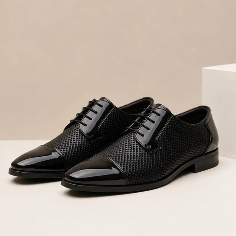 Rockwell Polished Oxford Dress Shoes - Black - Shoes - Brondals - Image 2