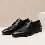 Rockwell Polished Oxford Dress Shoes - Black - Shoes - Brondals - Image 2