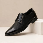 Rockwell Polished Oxford Dress Shoes - Black - Men's Footwear > Oxford Dress Shoes - Brondals - Image 1