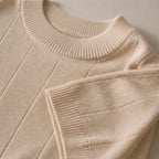 Roscoe Lightweight Textured Knit T-Shirt - Beige - Men's - Brondals - Image 2