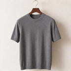 Roscoe Lightweight Textured Knit T-Shirt - Gray - Men's Clothing > T-Shirts > Knit T-Shirts - Brondals - Image 1