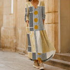 Rosetta Relaxed Patchwork Maxi Dress - Multicolor - Product Type: Dresses - Brondals - Image 4