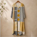 Rosetta Relaxed Patchwork Maxi Dress - Multicolor - Women's Clothing > Dresses > Maxi Dresses - Brondals - Image 1