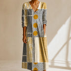 Rosetta Relaxed Patchwork Maxi Dress - Multicolor - Department: Women - Brondals - Image 3
