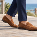 Royce Men's Suede Penny Loafers - Tan - Catalog Group: Footwear - Brondals - Image 2
