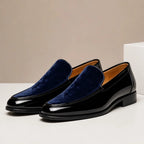 Rutherford Leather Loafers - Navy - mens shoes - Brondals - Image 2