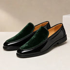 Rutherford Leather Loafers - Green - mens shoes - Brondals - Image 2