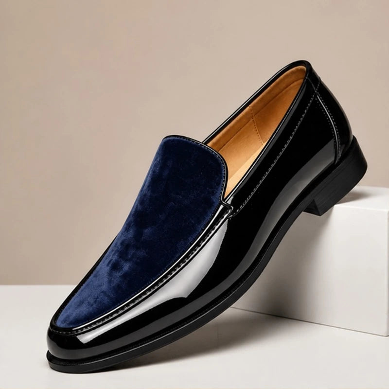 Rutherford Leather Loafers - Navy - Men's Footwear > Loafers - Brondals - Image 1