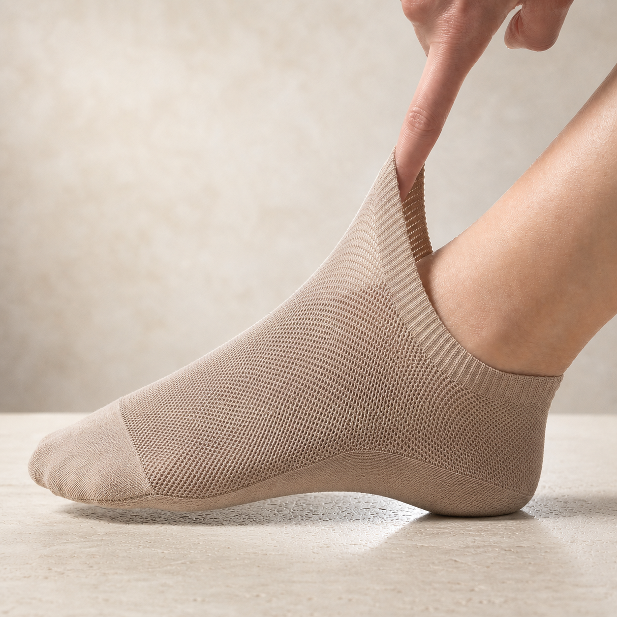 Breathable Reinforced Mesh No-Show Socks