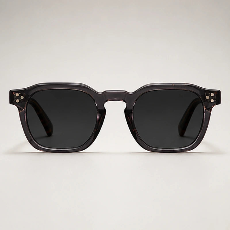 Mercer Rivet Square Sunglasses - Midnight Tortoise - Sunglasses - Brondals - Image 1