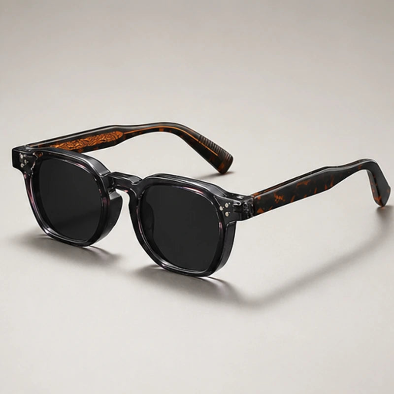 Mercer Rivet Square Sunglasses - Midnight Tortoise - square sunglasses - Brondals - Image 2