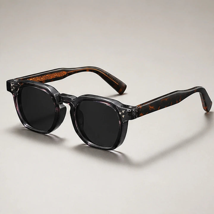 Mercer Rivet Square Sunglasses - Midnight Tortoise - square sunglasses - Brondals - Image 2