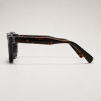 Mercer Rivet Square Sunglasses - Midnight Tortoise - rivet detail - Brondals - Image 3
