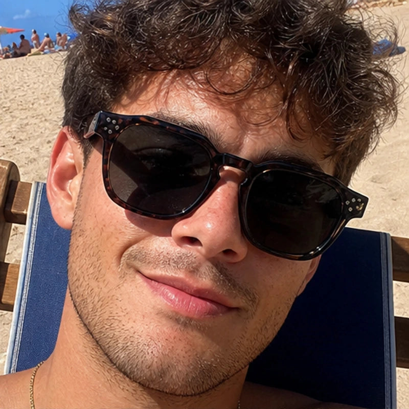 Mercer Rivet Square Sunglasses - Midnight Tortoise - lightweight frames - Brondals - Image 5