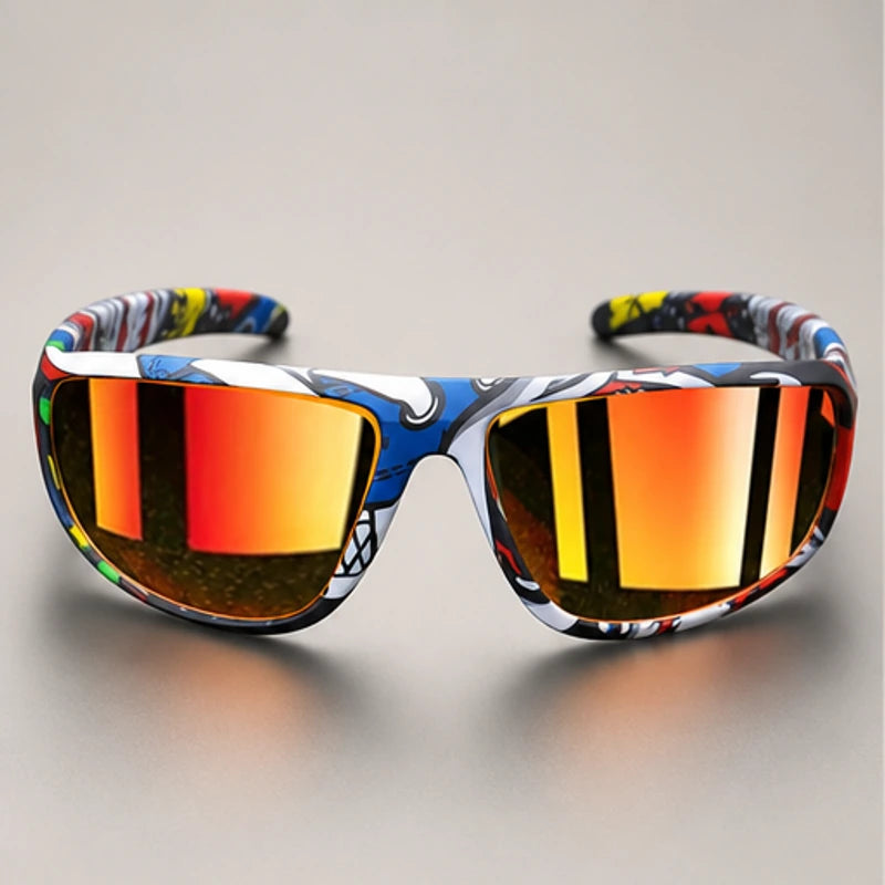 Trailcrest Performance Polarized Sunglasses - Graffiti Red - Sunglasses - Brondals - Image 1
