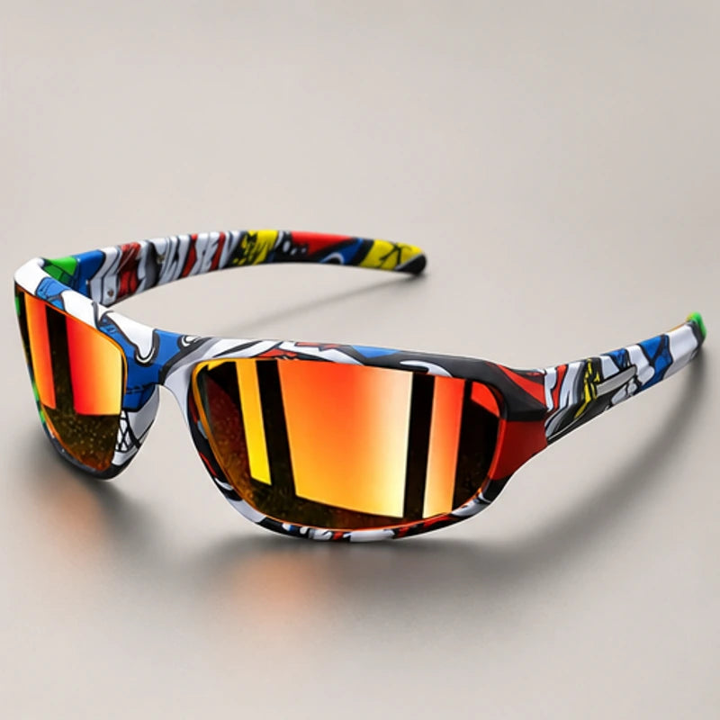 Trailcrest Performance Polarized Sunglasses - Graffiti Red - sunglasses - Brondals - Image 2