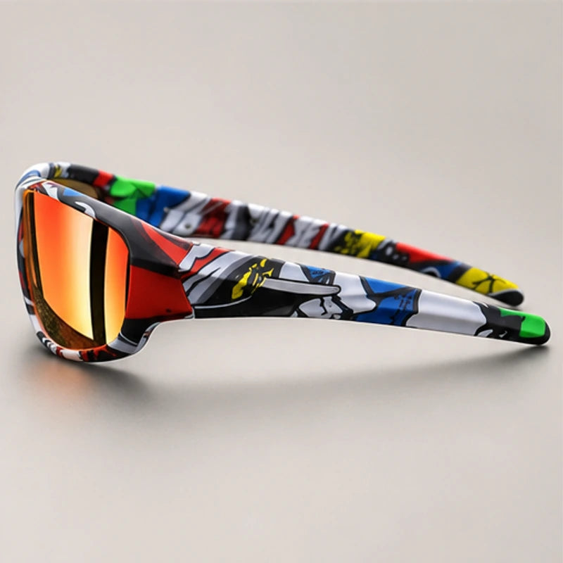 Trailcrest Performance Polarized Sunglasses - Graffiti Red - polarized sunglasses - Brondals - Image 3