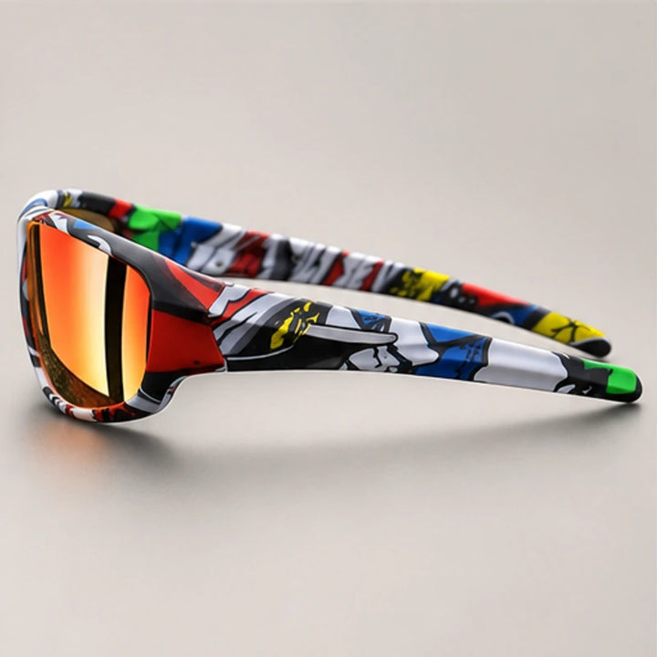 Trailcrest Performance Polarized Sunglasses - Graffiti Red - polarized sunglasses - Brondals - Image 3