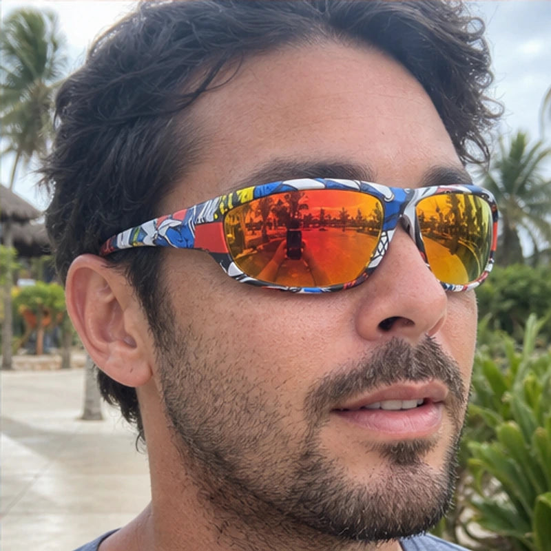 Trailcrest Performance Polarized Sunglasses - Graffiti Red - sports eyewear - Brondals - Image 6