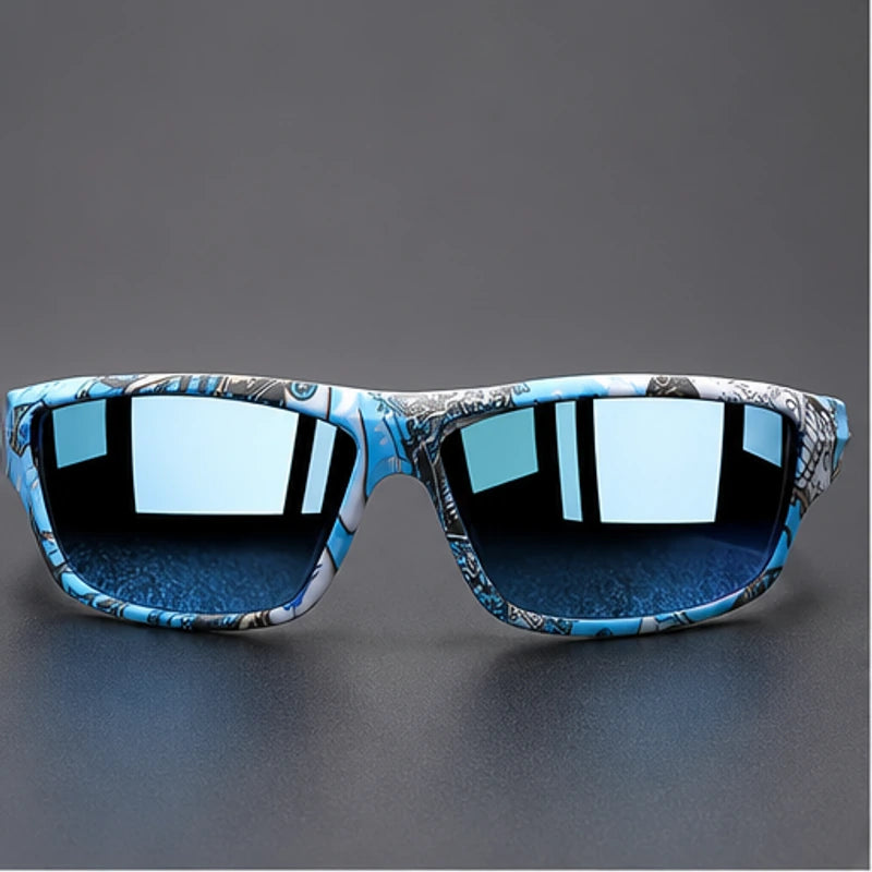 Trailcrest Performance Polarized Sunglasses - Comic Blue - Sunglasses - Brondals - Image 1
