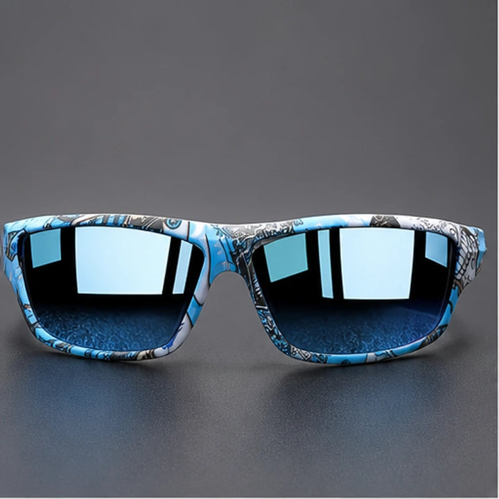 Trailcrest Performance Polarized Sunglasses - Comic Blue - Sunglasses - Brondals - Image 1