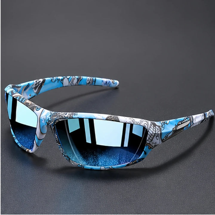 Trailcrest Performance Polarized Sunglasses - Comic Blue - sunglasses - Brondals - Image 2