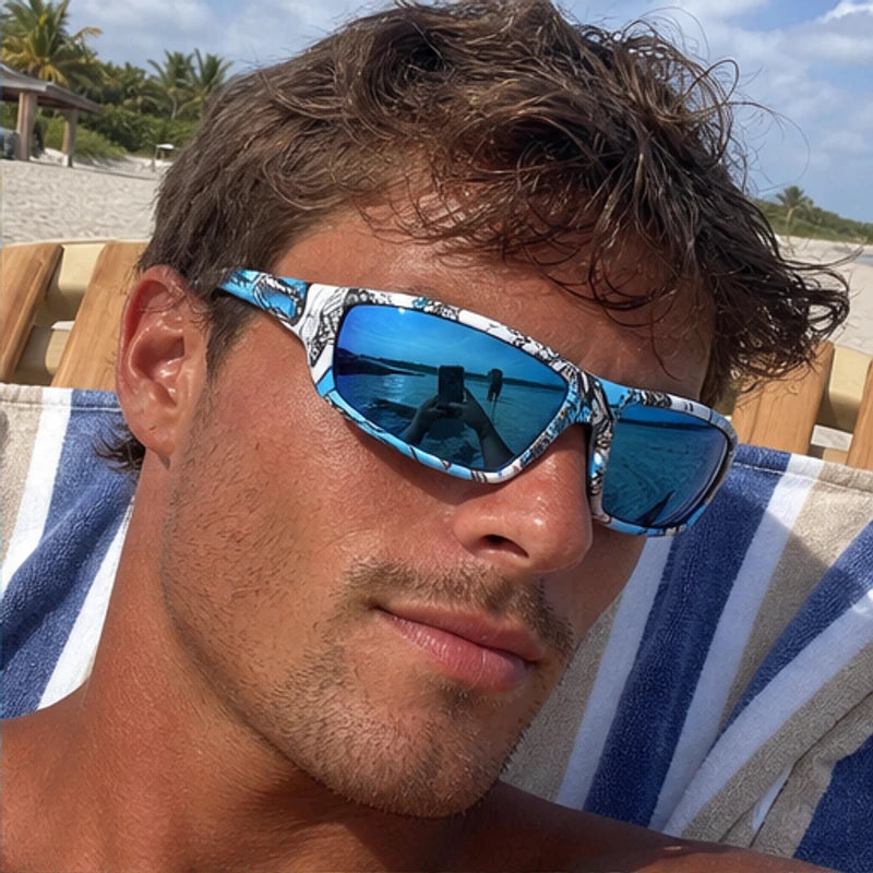 Trailcrest Performance Polarized Sunglasses - Comic Blue - sports eyewear - Brondals - Image 6