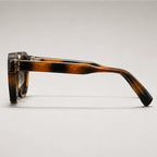 Mercer Rivet Square Sunglasses - Tortoise - rivet detail - Brondals - Image 3
