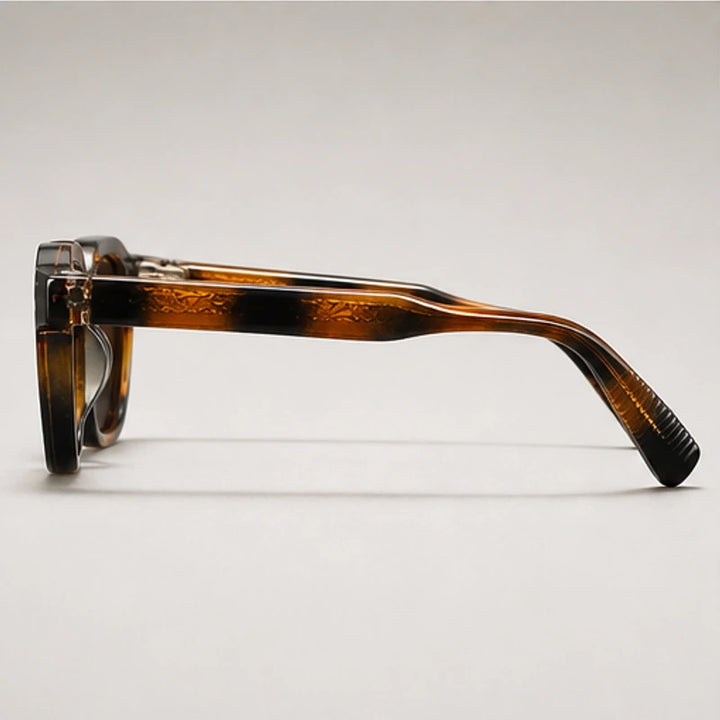 Mercer Rivet Square Sunglasses - Tortoise - rivet detail - Brondals - Image 3