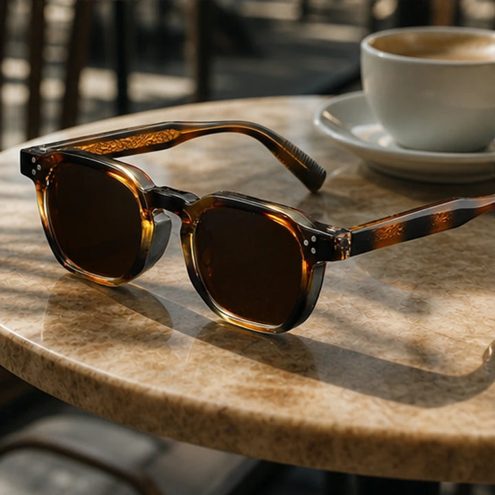 Mercer Rivet Square Sunglasses - Tortoise - uv protection - Brondals - Image 4