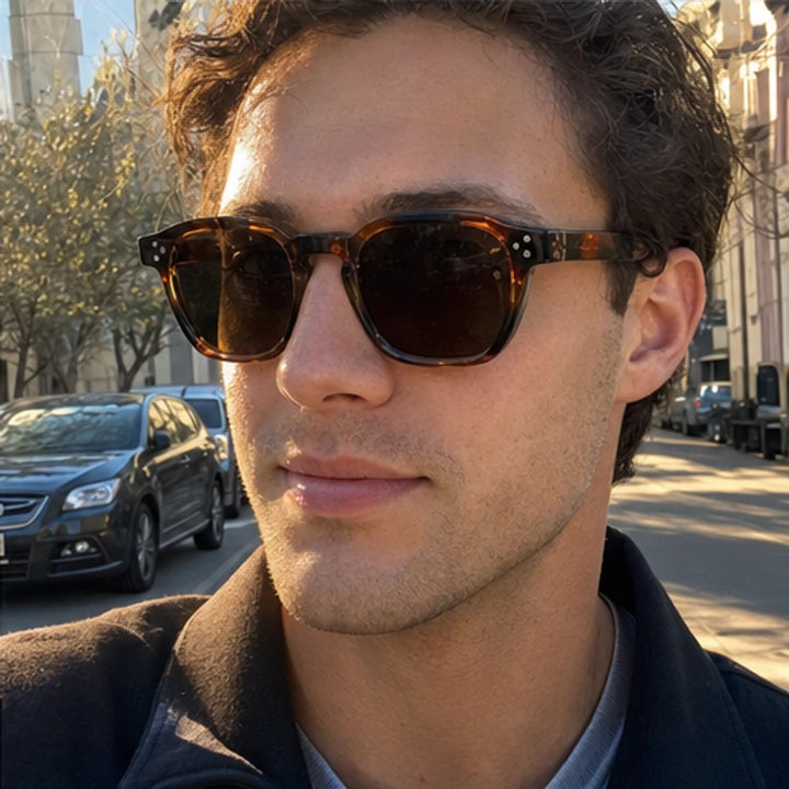 Mercer Rivet Square Sunglasses - Tortoise - bold sunglasses - Brondals - Image 6