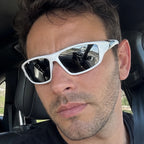AeroRidge Sport Wrap Sunglasses - White - uv protection - Brondals - Image 5