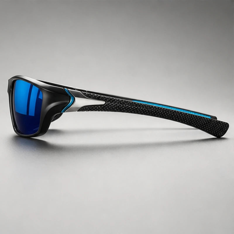 AeroRidge Sport Wrap Sunglasses - Blue - wrap sunglasses - Brondals - Image 3