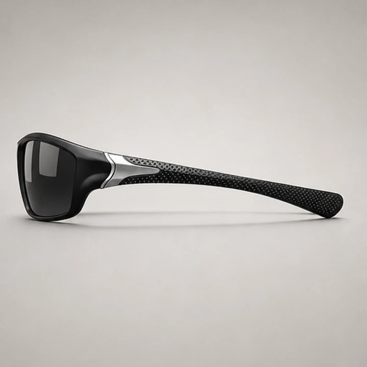 AeroRidge Sport Wrap Sunglasses - Black - wrap sunglasses - Brondals - Image 3