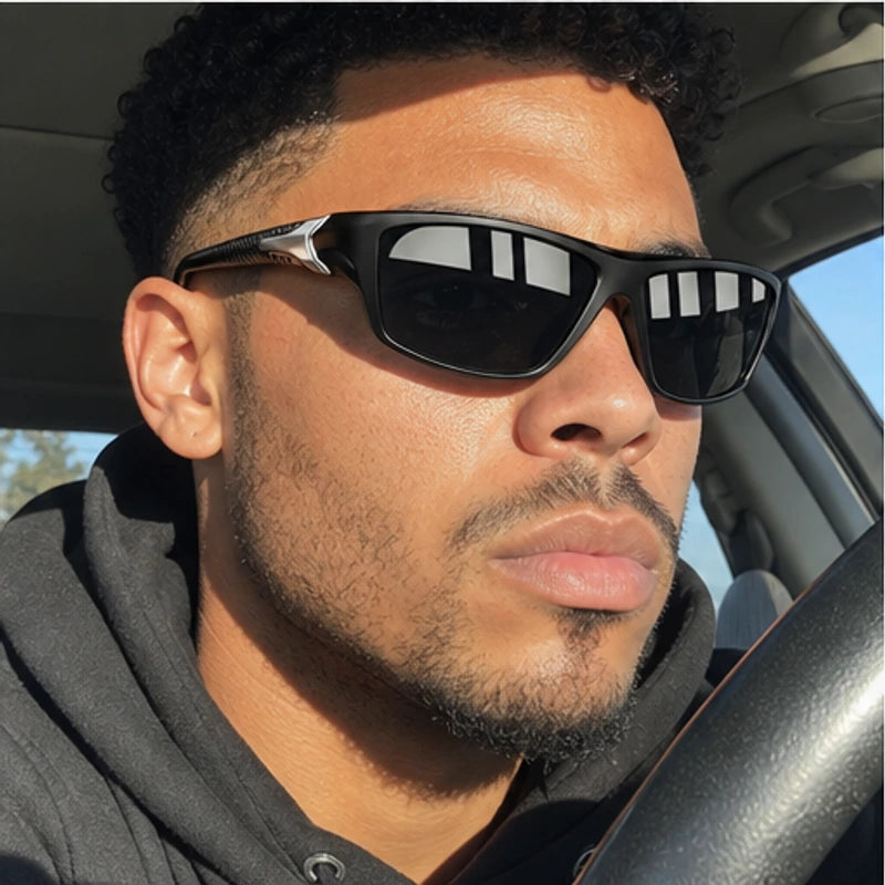 AeroRidge Sport Wrap Sunglasses - Black - uv protection - Brondals - Image 5