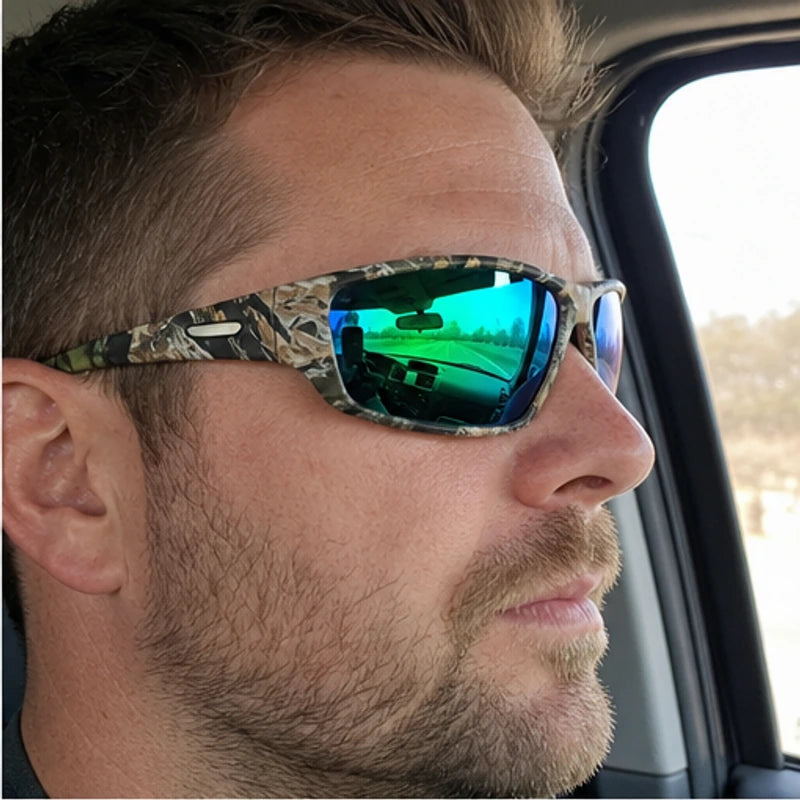 Trailcrest Performance Polarized Sunglasses - Camo Green - uv protection - Brondals - Image 5